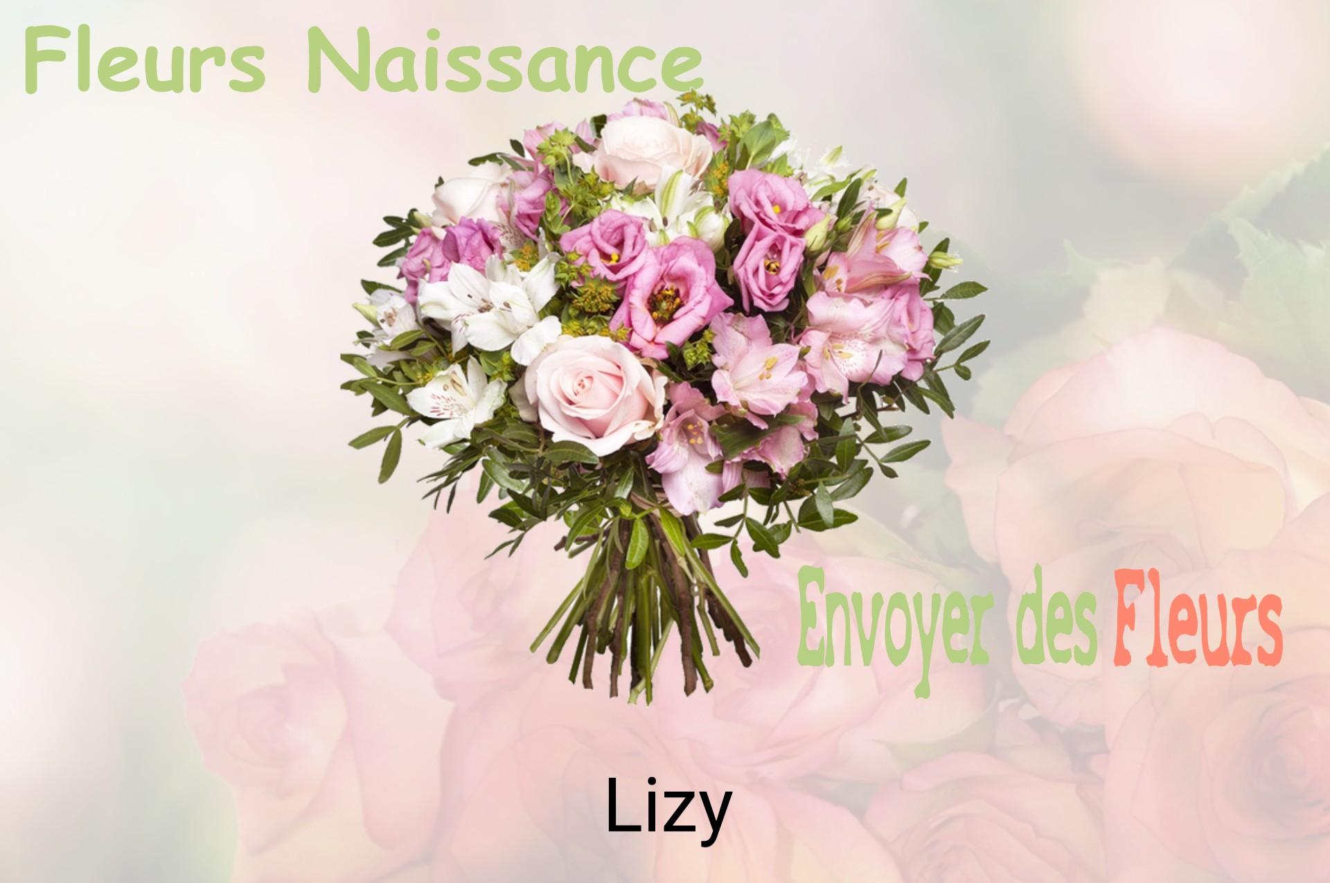 Bouquet de fleurs de naissance livré à Lizy